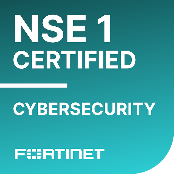 Fortinet NSE 1 Certified - Cybersecurity